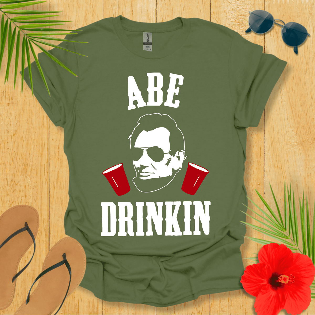 Abe Drinkin T-Shirt - Nature Lover Graphic Tee - Gift for Nature Lovers - Unisex