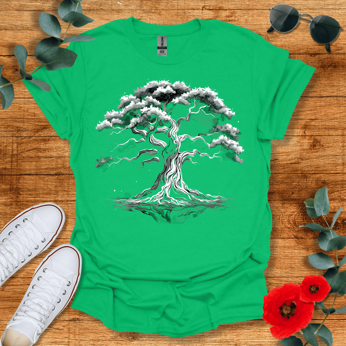Black and White Tree T-Shirt - Nature Lover Graphic Tee - Gift for Nature Lovers - Unisex