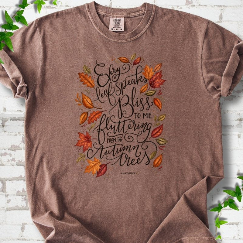Every Leaf Speaks Bliss T-Shirt - Plant Lover Graphic Tee - Gift for Plant Lovers - Unisex