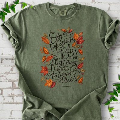 Every Leaf Speaks Bliss T-Shirt - Plant Lover Graphic Tee - Gift for Plant Lovers - Unisex