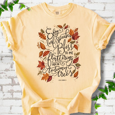 Every Leaf Speaks Bliss T-Shirt - Plant Lover Graphic Tee - Gift for Plant Lovers - Unisex