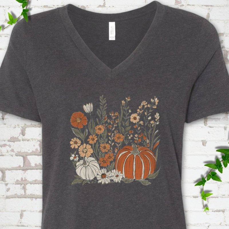 Boho Pumpkin T-Shirt - Plant Lover Graphic Tee - Gift for Plant Lovers - Unisex
