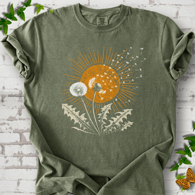 Celestial Dandelion T-Shirt - Plant Lover Graphic Tee - Gift for Plant Lovers - Unisex
