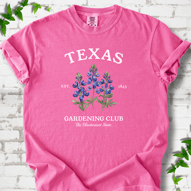 Texas Gardening Club T-Shirt - Plant Lover Graphic Tee - Gift for Plant Lovers - Unisex