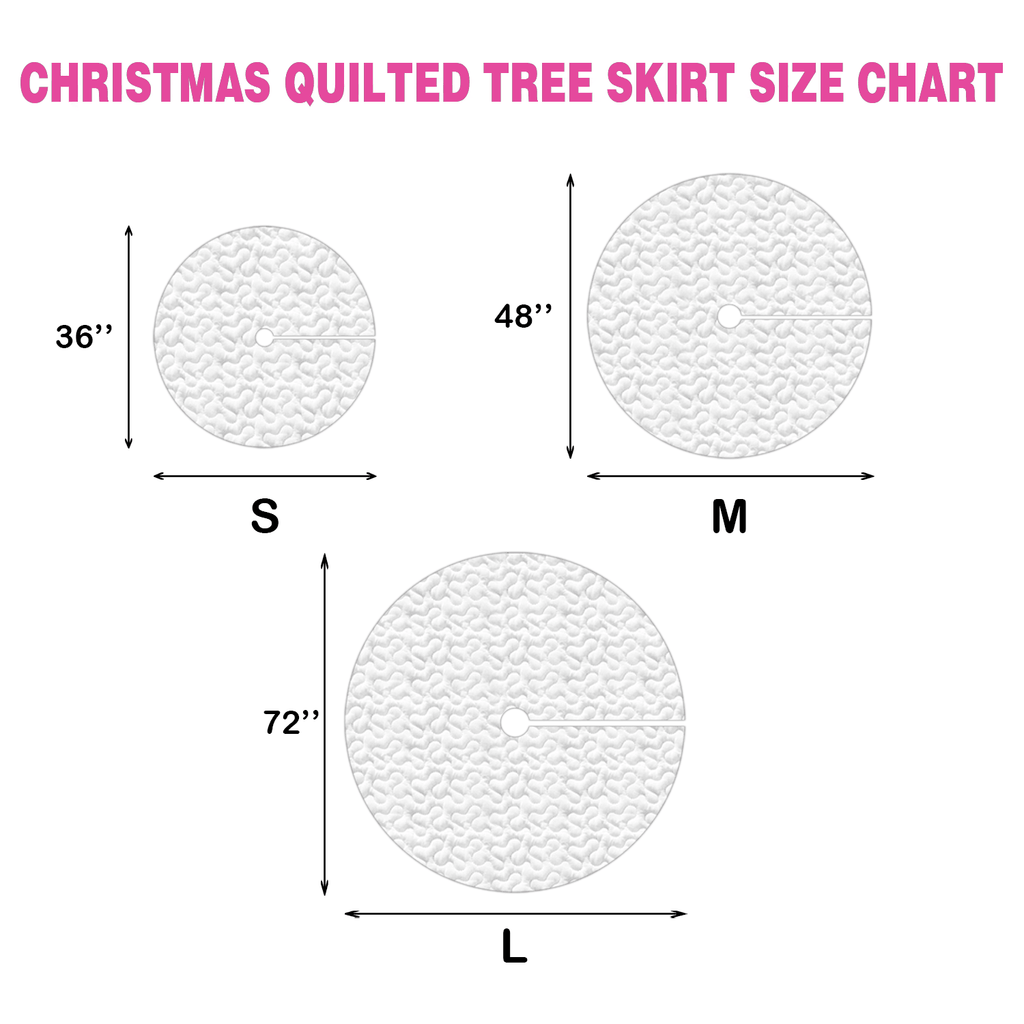 Rustic Critters Quilted Christmas Tree Skirt - Round Christmas Tree Decoration - Holiday Home Decor