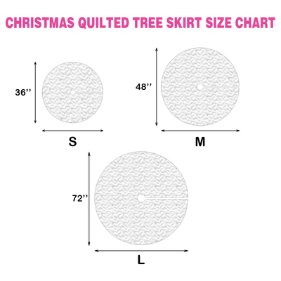 Holiday Meadow Ride Quilted Christmas Tree Skirt - Round Christmas Tree Decoration - Holiday Home Decor