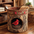 Holly Nest Quilted Laundry Basket - Fabric Laundry Hamper - Housewarming Gift for Mom