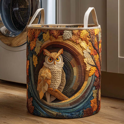 Amber Wisdom Quilted Laundry Basket - Fabric Laundry Hamper - Housewarming Gift for Mom