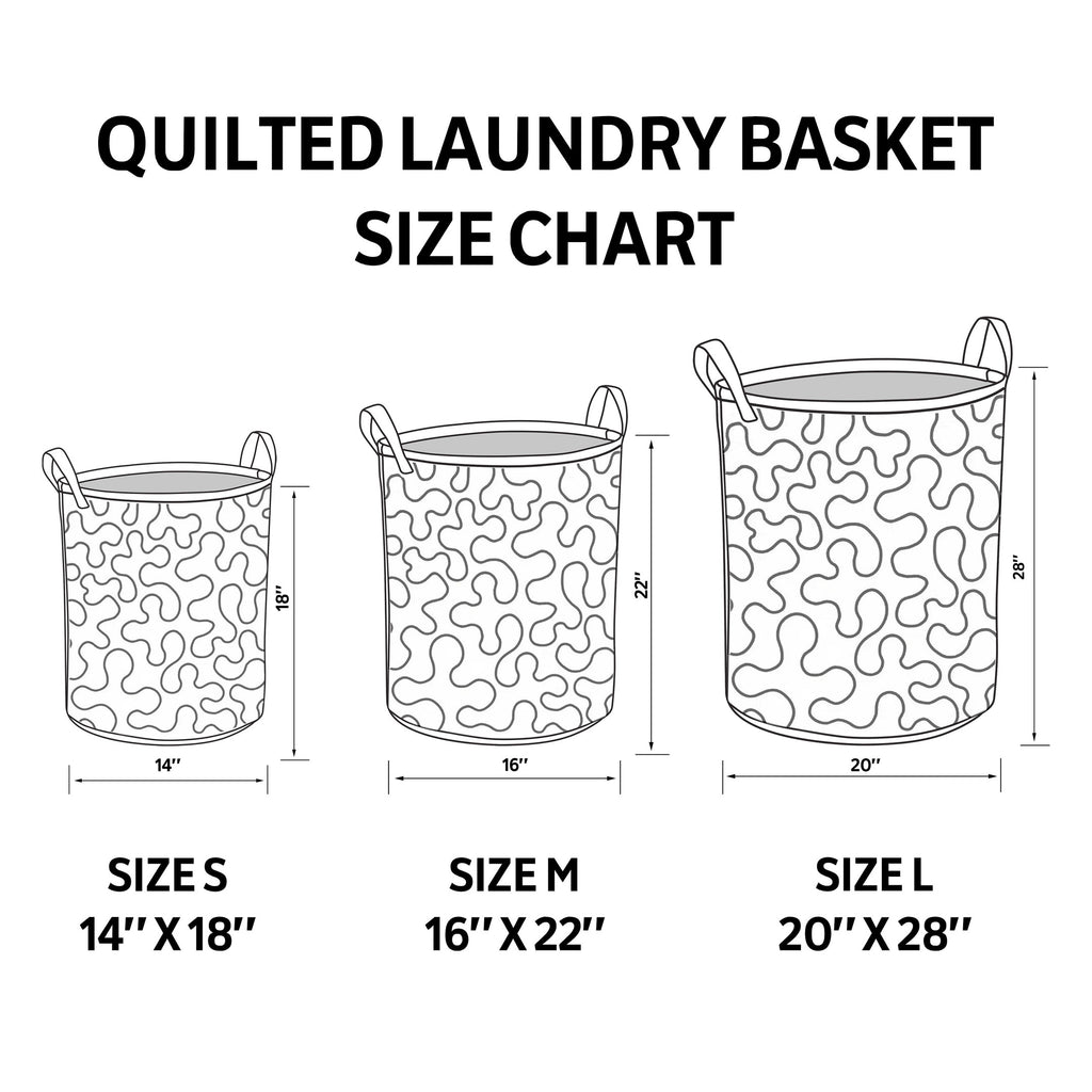 Santas Train Stop Quilted Laundry Basket - Fabric Laundry Hamper - Housewarming Gift for Mom