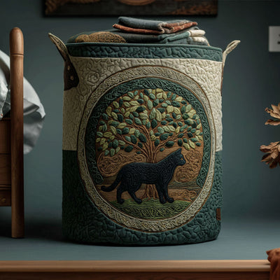 Shadow Weaver Quilted Laundry Basket - Fabric Laundry Hamper - Housewarming Gift for Mom