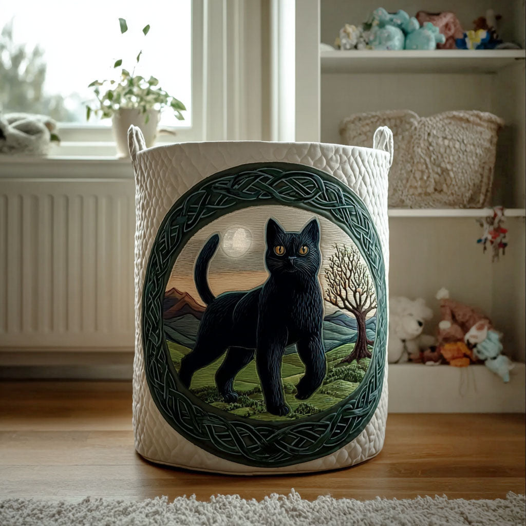 Whisperpaw Quilted Laundry Basket - Fabric Laundry Hamper - Housewarming Gift for Mom