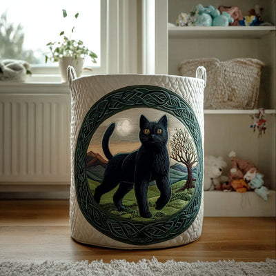 Whisperpaw Quilted Laundry Basket - Fabric Laundry Hamper - Housewarming Gift for Mom