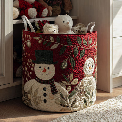 Cozy Eve Quilted Laundry Basket - Fabric Laundry Hamper - Housewarming Gift for Mom