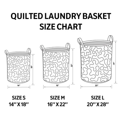 Wild Claw Quilted Laundry Basket - Fabric Laundry Hamper - Housewarming Gift for Mom