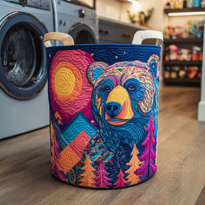 Flame Roar Quilted Laundry Basket - Fabric Laundry Hamper - Housewarming Gift for Mom