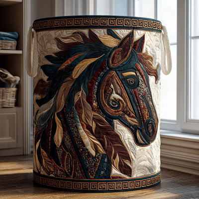 Desert Wind Quilted Laundry Basket - Fabric Laundry Hamper - Housewarming Gift for Mom