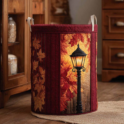 Amber Twilight Quilted Laundry Basket - Fabric Laundry Hamper - Housewarming Gift for Mom
