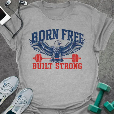 Born Strong T-Shirt Gift For Gym Lover