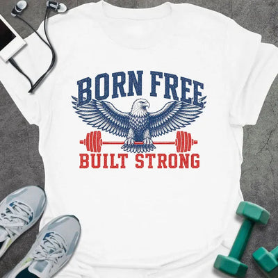 Born Strong T-Shirt Gift For Gym Lover