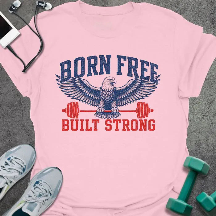 Born Strong T-Shirt Gift For Gym Lover