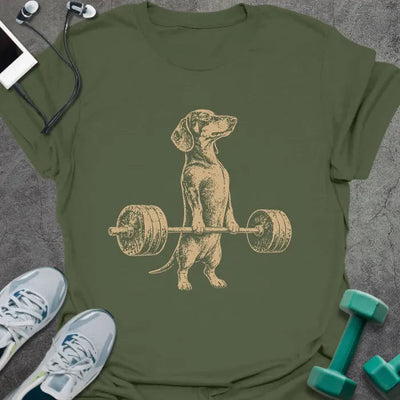 Doxie DL T-Shirt Gift For Gym Lover