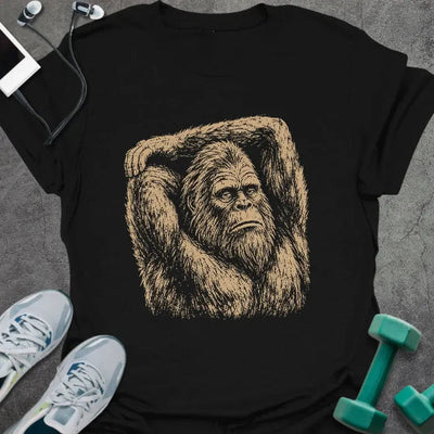 Bigfoot Stretch T-Shirt Gift For Gym Lover