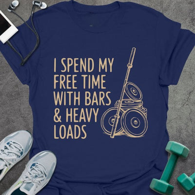 Free Time T-Shirt Gift For Gym Lover
