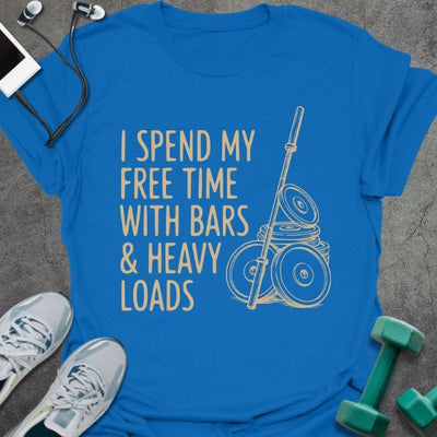 Free Time T-Shirt Gift For Gym Lover