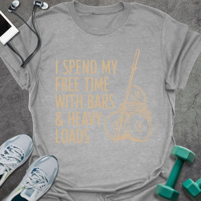 Free Time T-Shirt Gift For Gym Lover