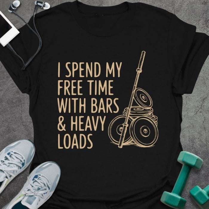 Free Time T-Shirt Gift For Gym Lover