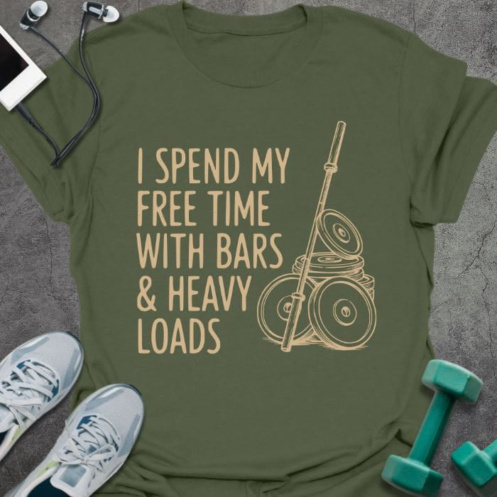 Free Time T-Shirt Gift For Gym Lover