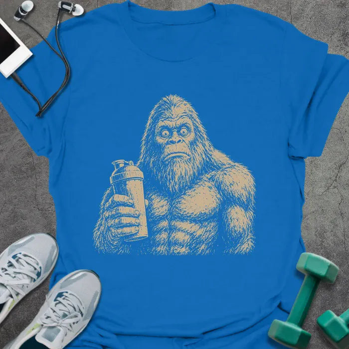 Buzzed Bigfoot T-Shirt Gift For Gym Lover