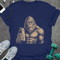 Buzzed Bigfoot T-Shirt Gift For Gym Lover
