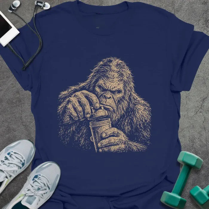 Bigfoot Struggle T-Shirt Gift For Gym Lover