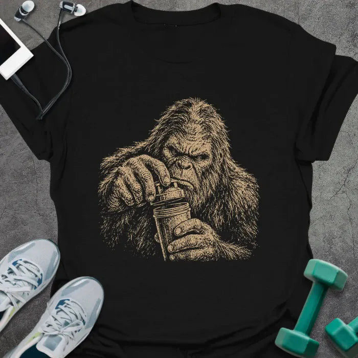 Bigfoot Struggle T-Shirt Gift For Gym Lover