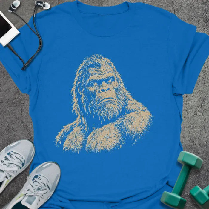 Bigfoot Glance T-Shirt Gift For Gym Lover