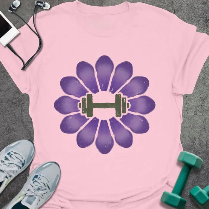 Crocus Dumbbell T-Shirt Gift For Gym Lover