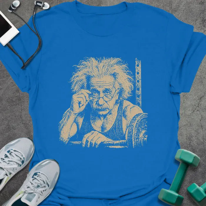 Einstein Stare T-Shirt Gift For Gym Lover