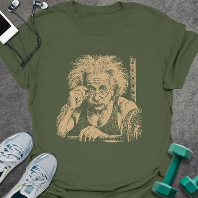 Einstein Stare T-Shirt Gift For Gym Lover