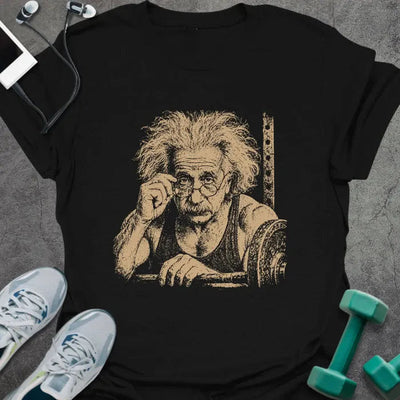Einstein Stare T-Shirt Gift For Gym Lover