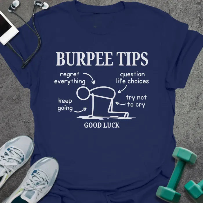 Burpee Tips T-Shirt Gift For Gym Lover