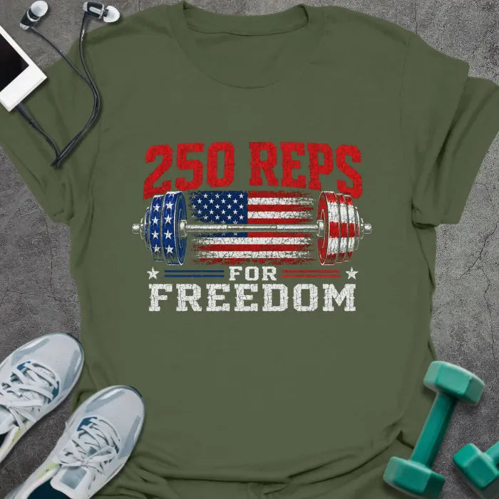 Freedom Reps T-Shirt Gift For Gym Lover