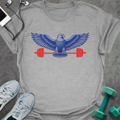 Eagle Barbell T-Shirt Gift For Gym Lover