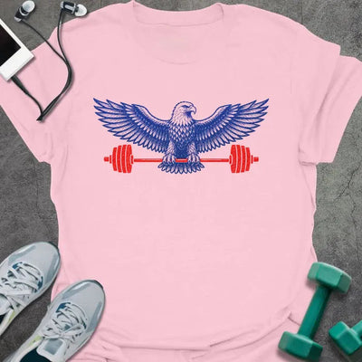 Eagle Barbell T-Shirt Gift For Gym Lover