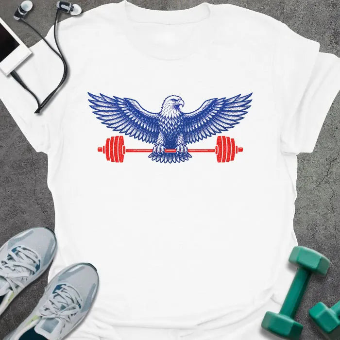 Eagle Barbell T-Shirt Gift For Gym Lover