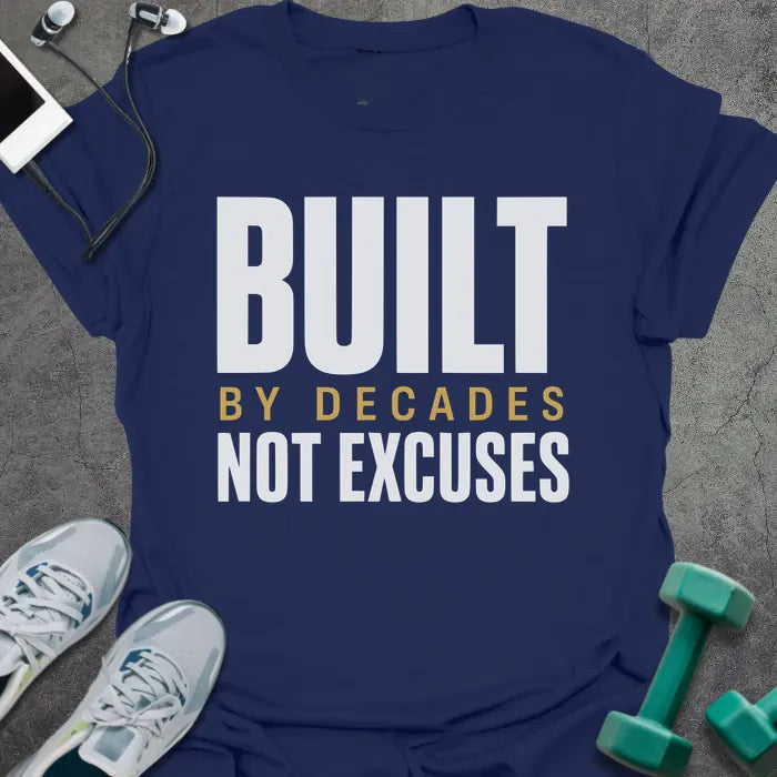 Decades Built T-Shirt Gift For Gym Lover