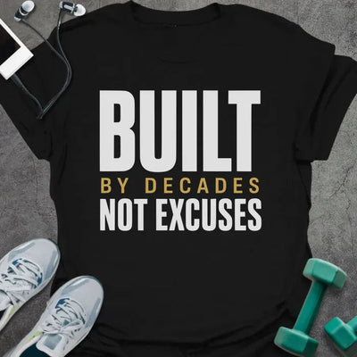 Decades Built T-Shirt Gift For Gym Lover