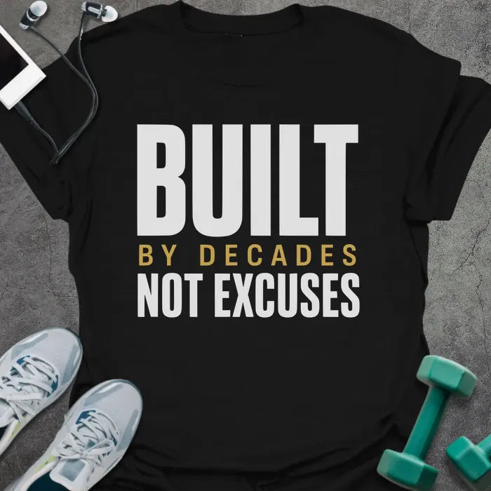 Decades Built T-Shirt Gift For Gym Lover