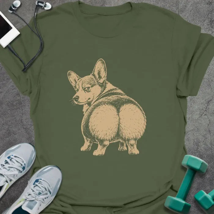 Corgi Pump T-Shirt Gift For Gym Lover
