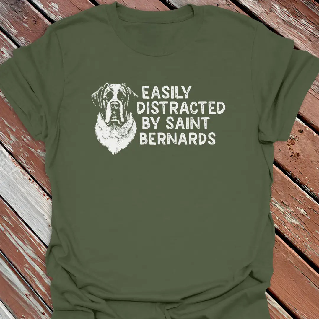Distracted St. Bernards T-Shirt - Dog Graphic Tee - Gift for Dog Lovers - Unisex